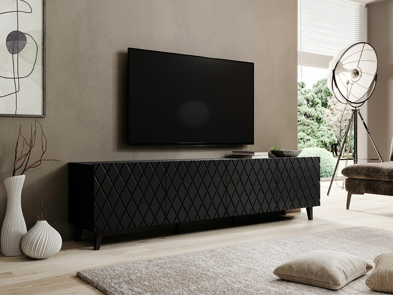 TV stand Charlotte 174 (Black)