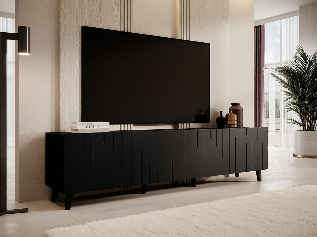TV stand Charlotte 176 (Black)