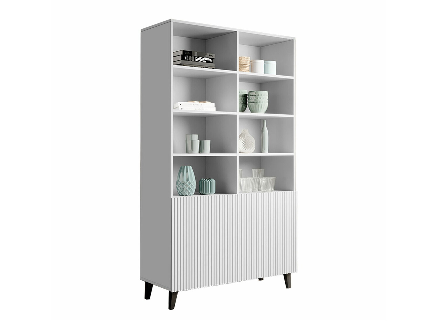 Bookcase Levmari 115 (White + Black)