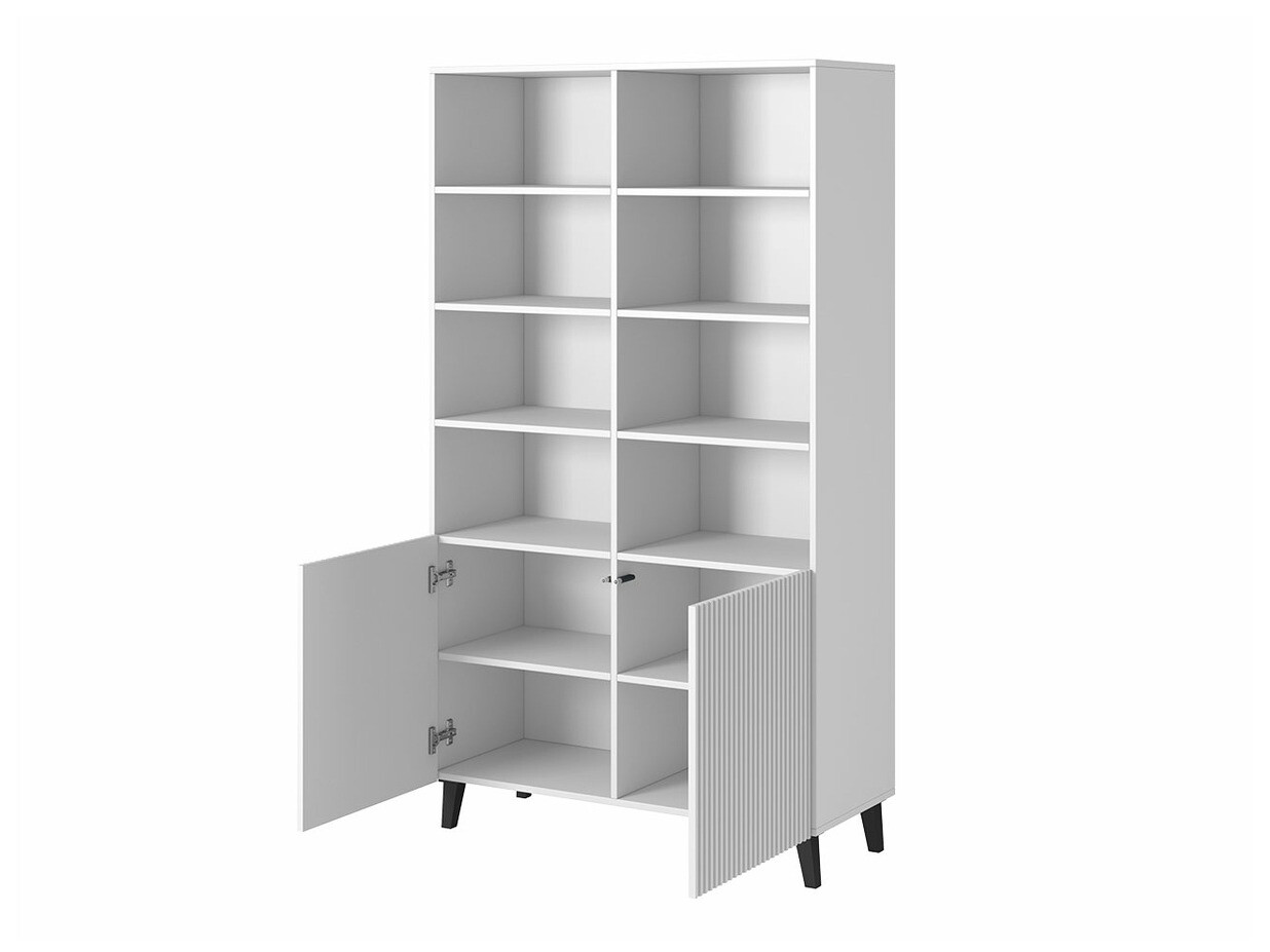 Bookcase Levmari 115 (White + Black)