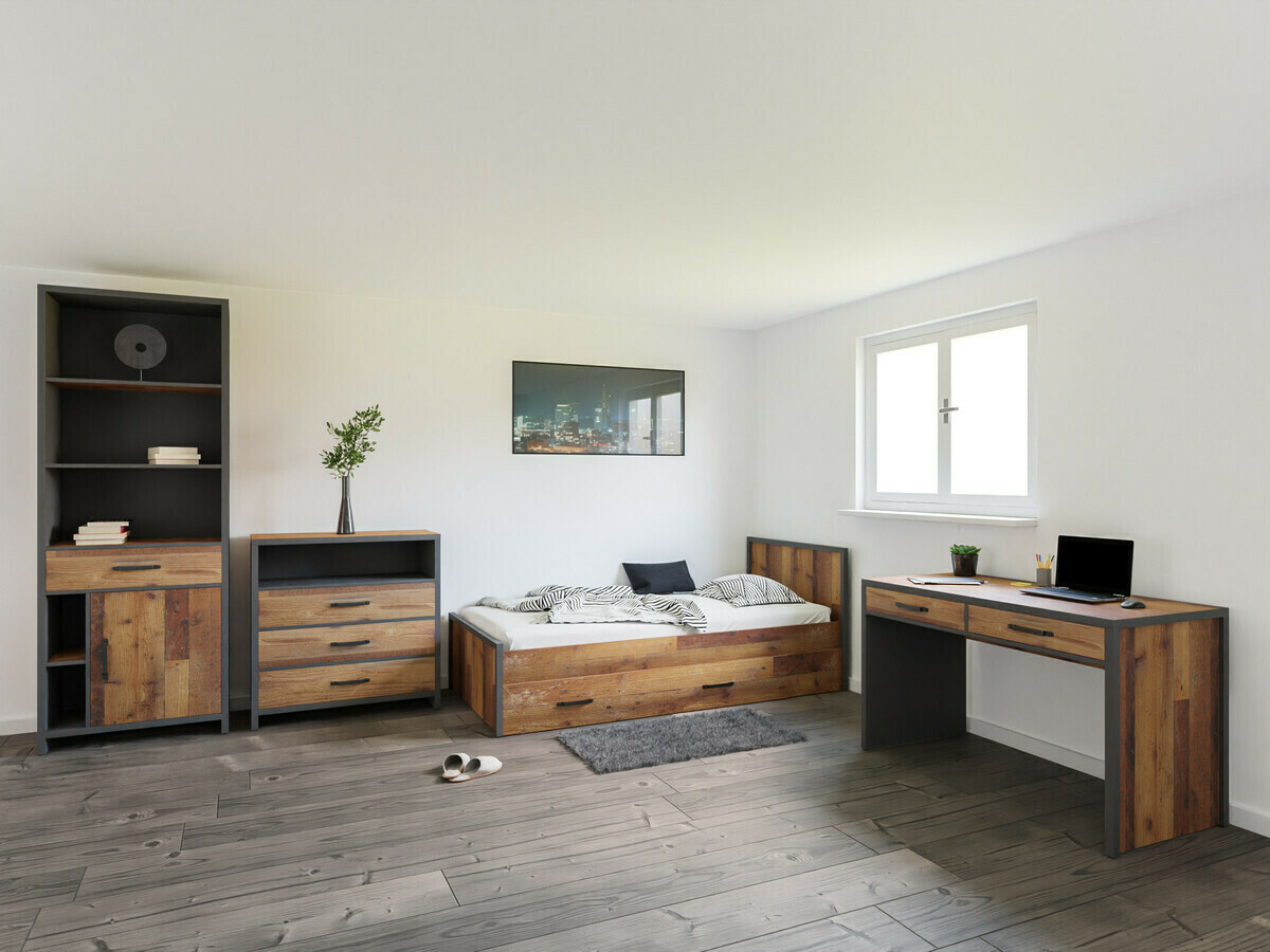Chest of drawers Belsera 102 (Brown + Matera grey)