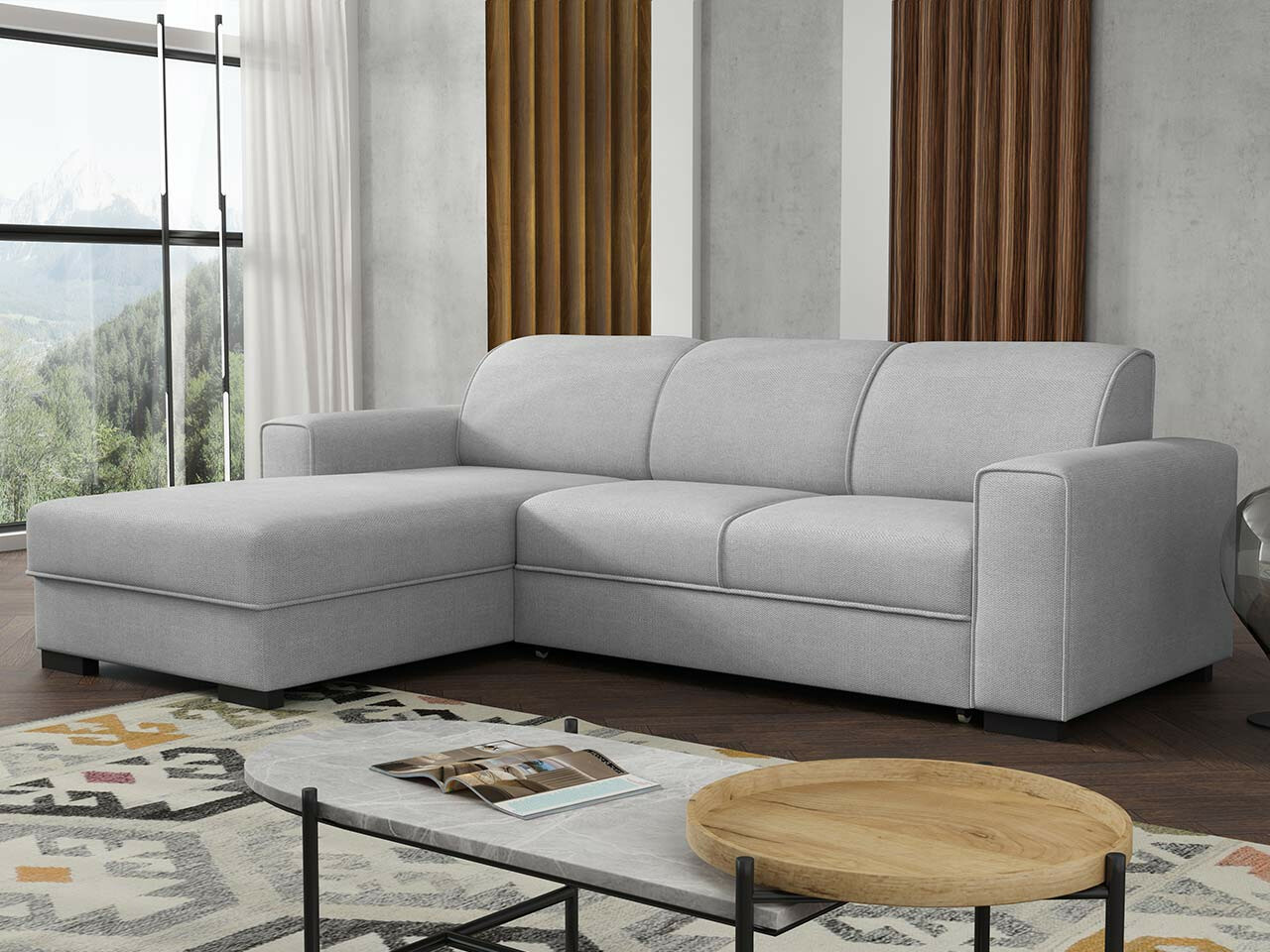 Corner sofa Columbus 186 (Crown 17)