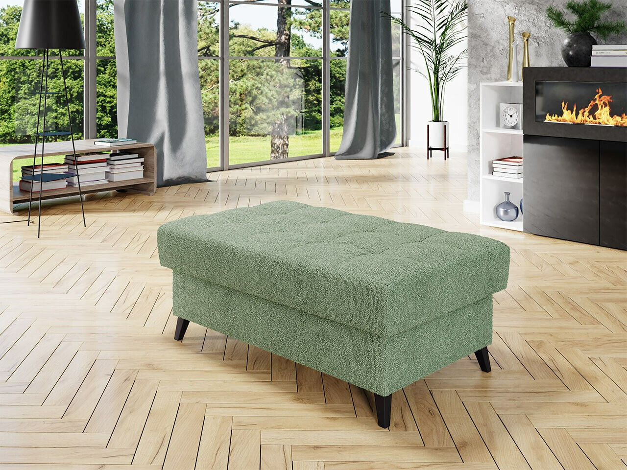 Upholstered bench Comfivo Agnus (Boucle Abriamo 10)