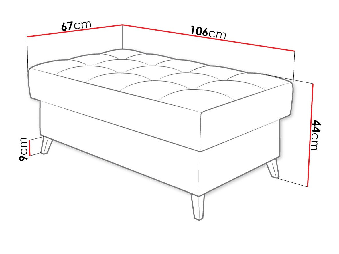 Upholstered bench Comfivo Agnus (Boucle Abriamo 10)