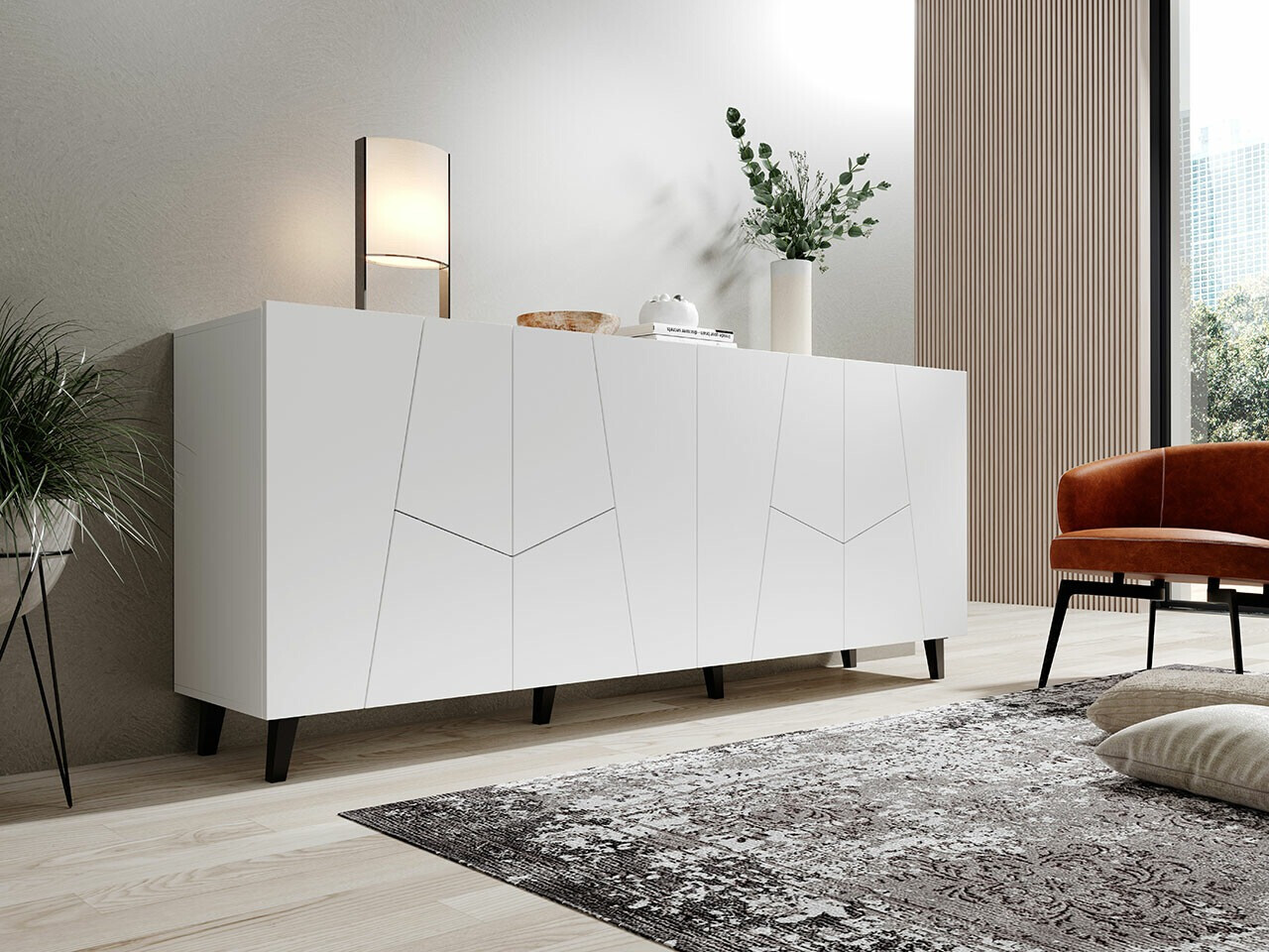 Sideboard Charlotte 180 (White + Black)