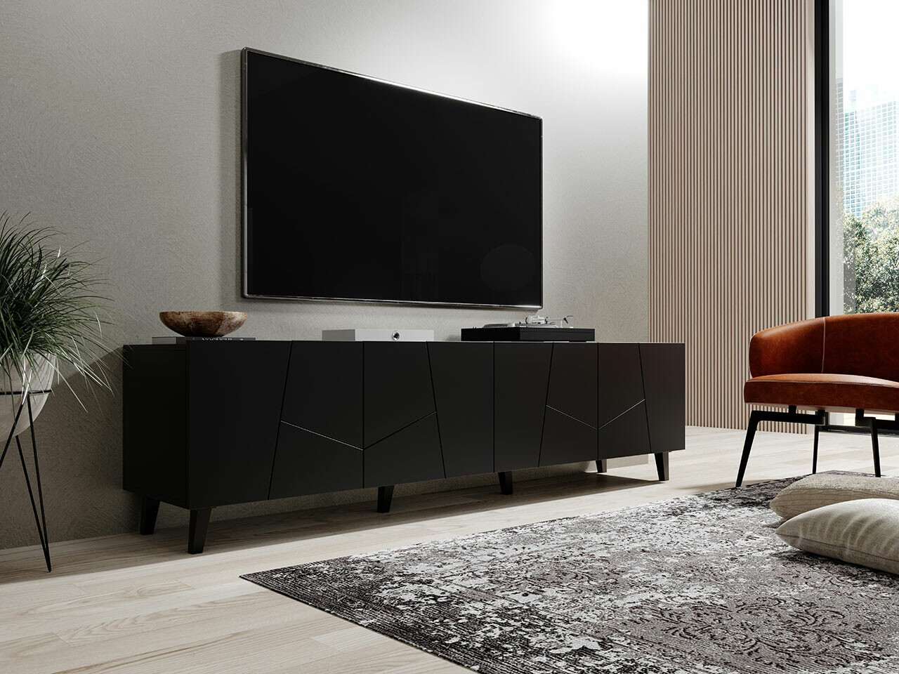 TV stand Charlotte 181 (Black)