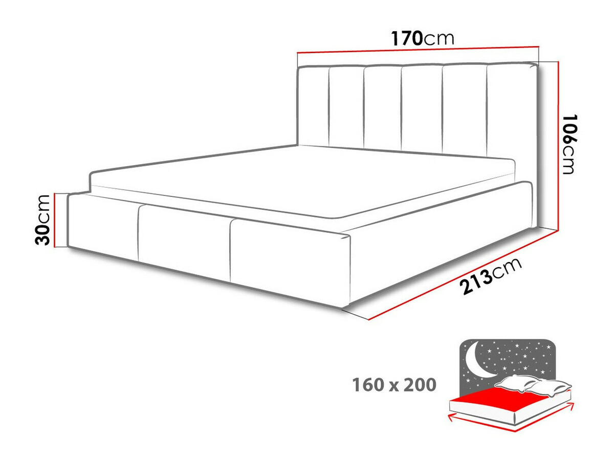 Bed ComfiDream Tirila II (Inari 96)