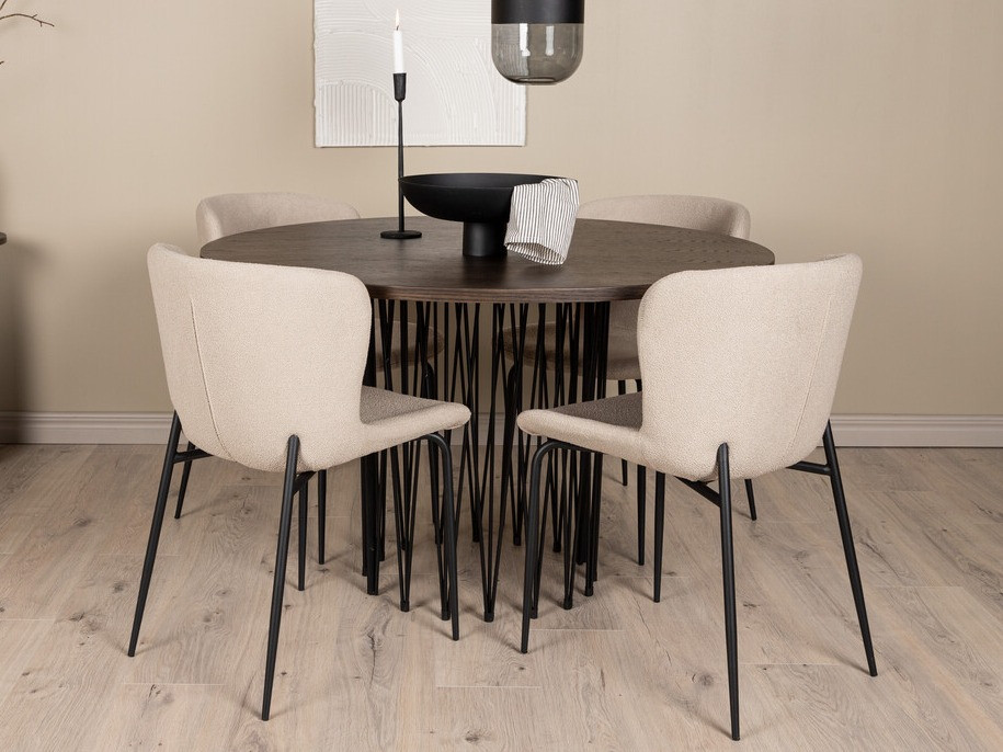 Dining set Dallas 3379 (Beige + Black)