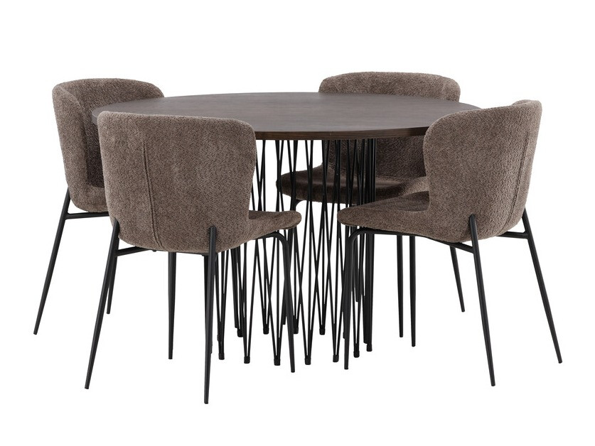 Dining set Dallas 3379 (Brown + Black)