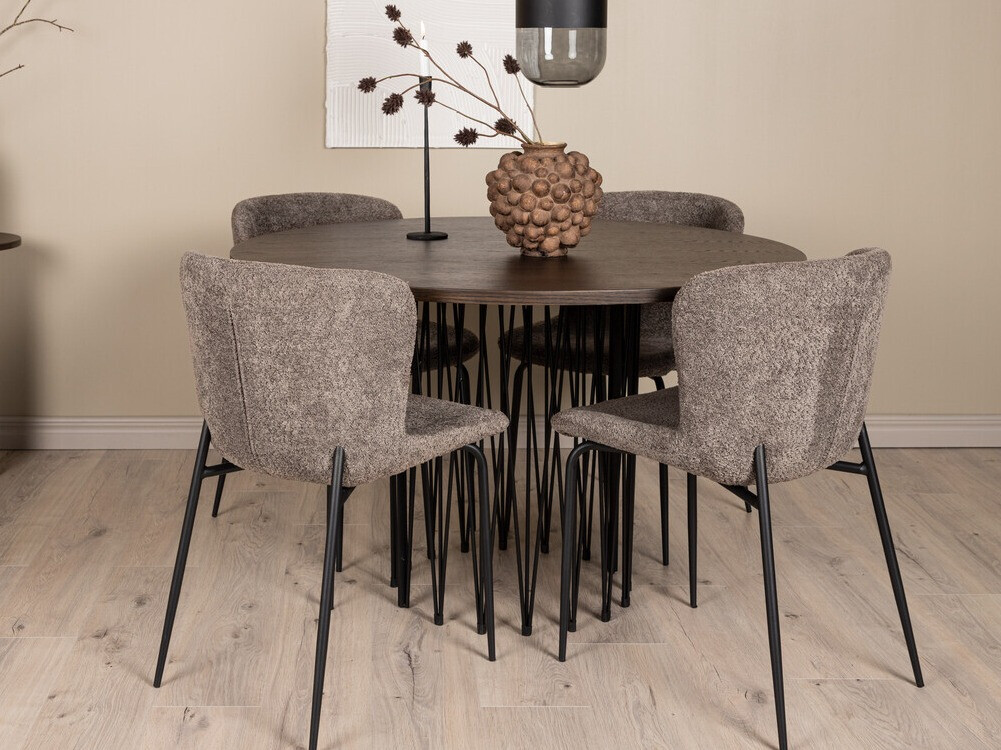 Dining set Dallas 3379 (Brown + Black)