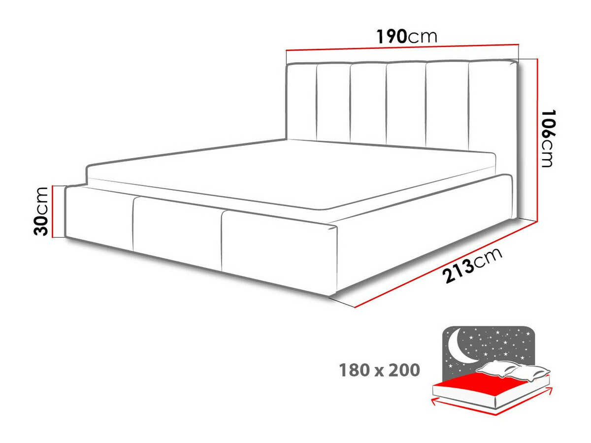 Bed ComfiDream Tirila II (Lars 90)
