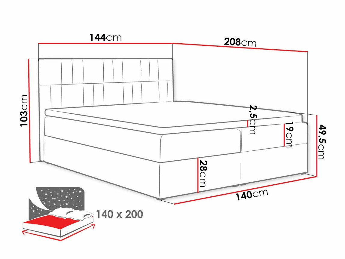 Continental bed Pons (Kronos 02)