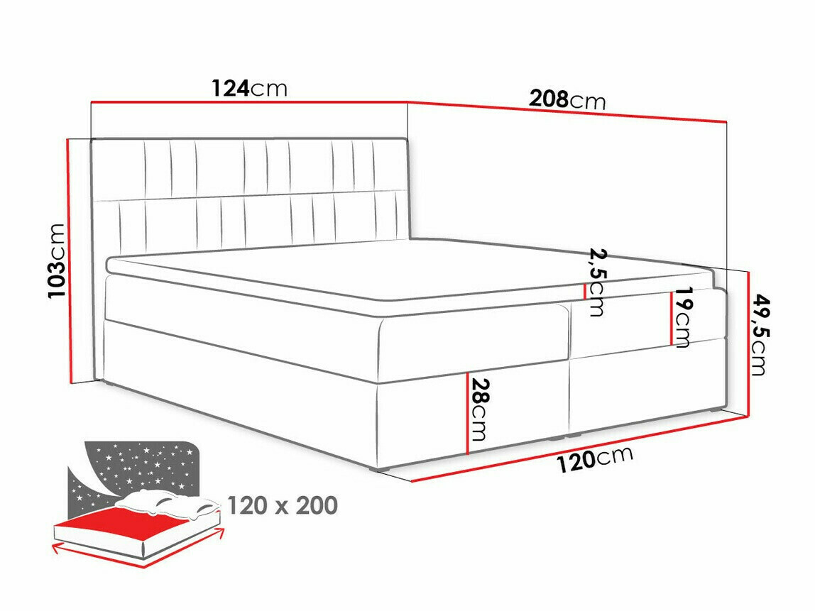 Continental bed Pons (Kronos 34)