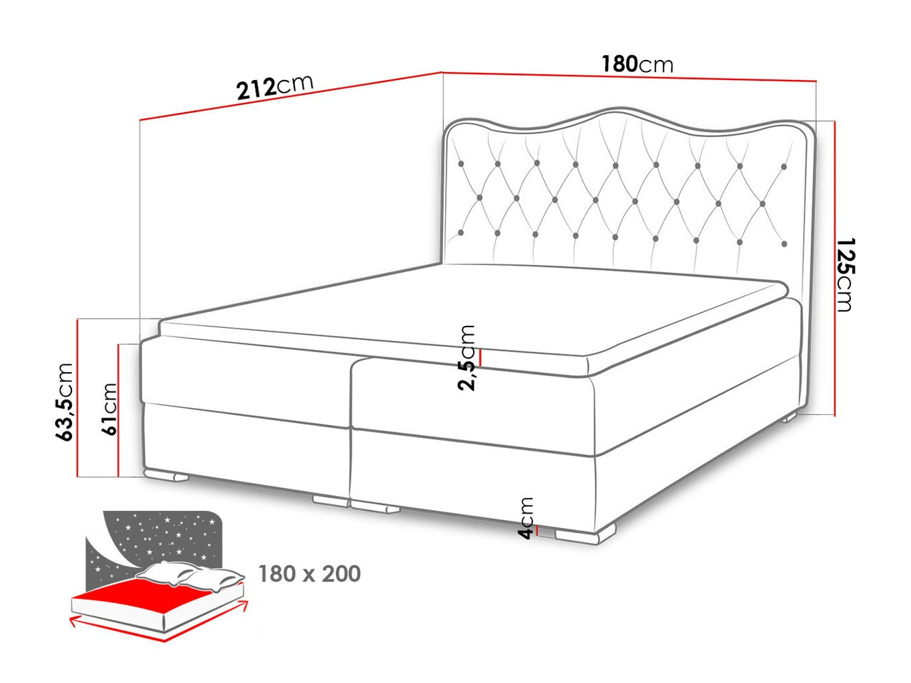 Continental bed Tectum I