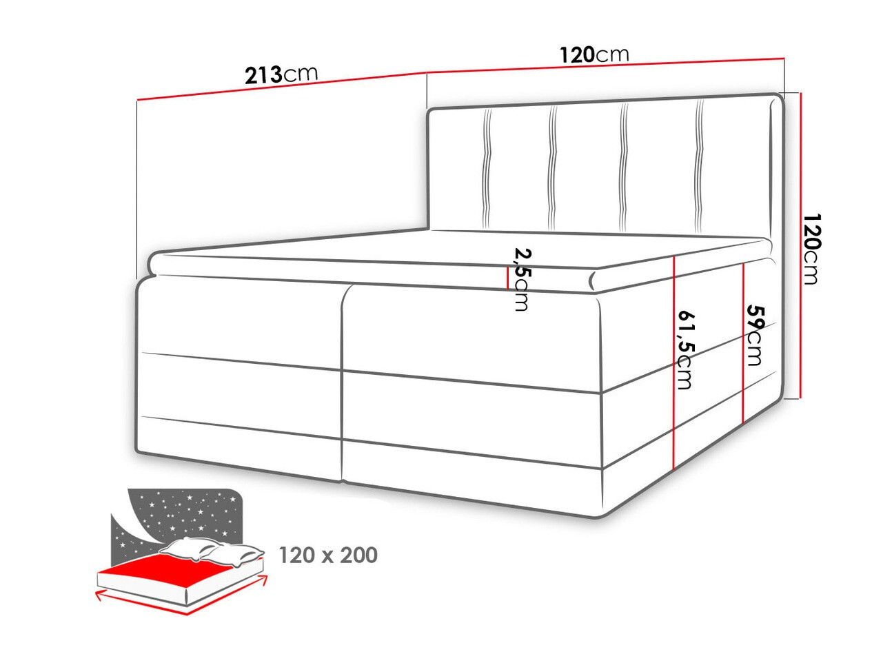 Continental bed Villa (Kameleon 9 + Kameleon 29)