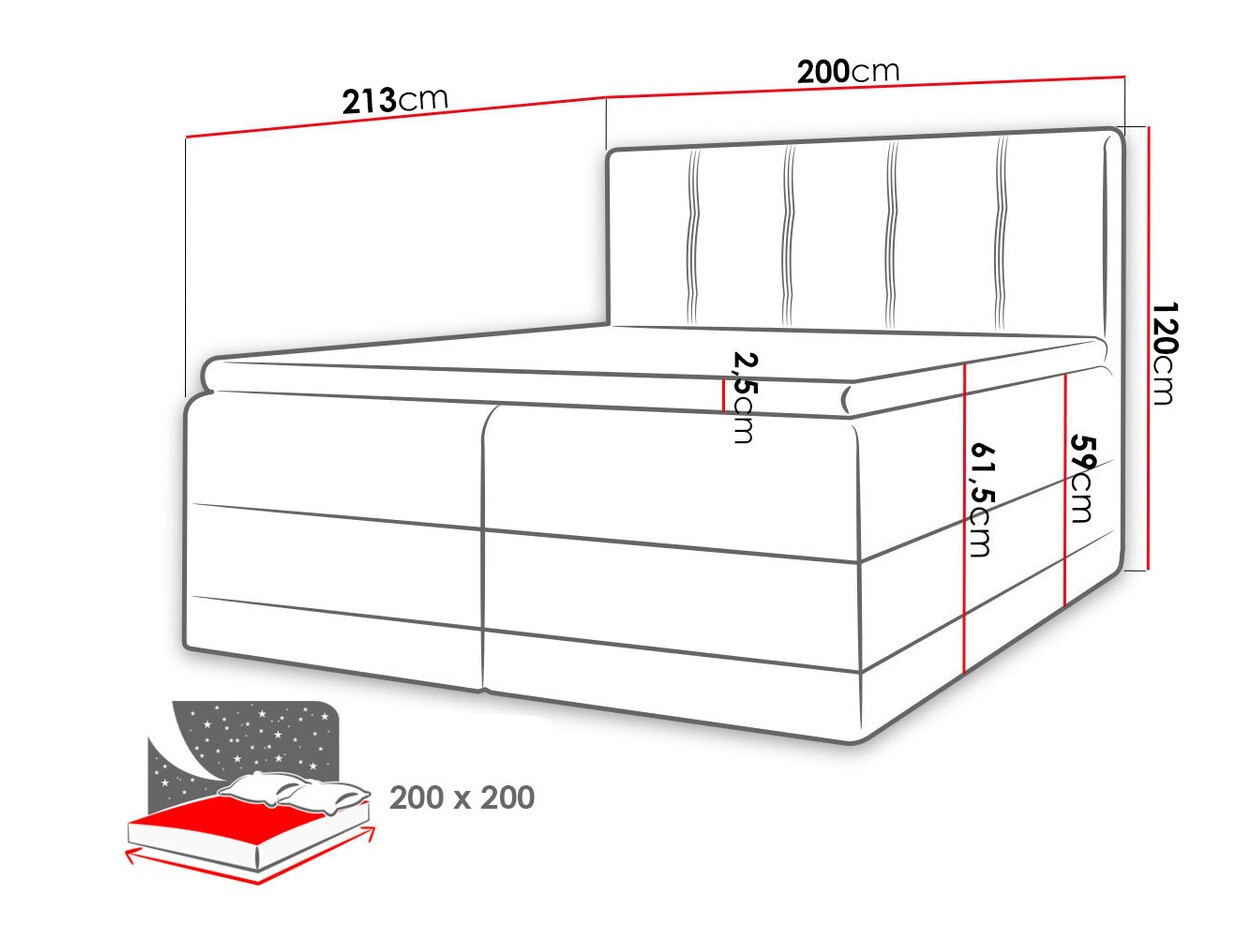 Continental bed Villa (Kameleon 9 + Kameleon 29)