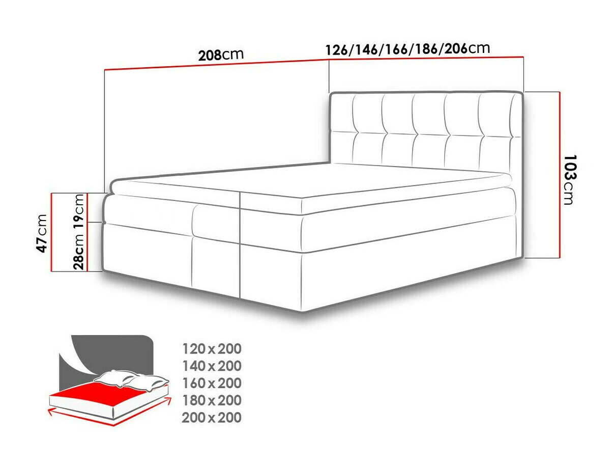 Continental bed Aedes (Soft 011)