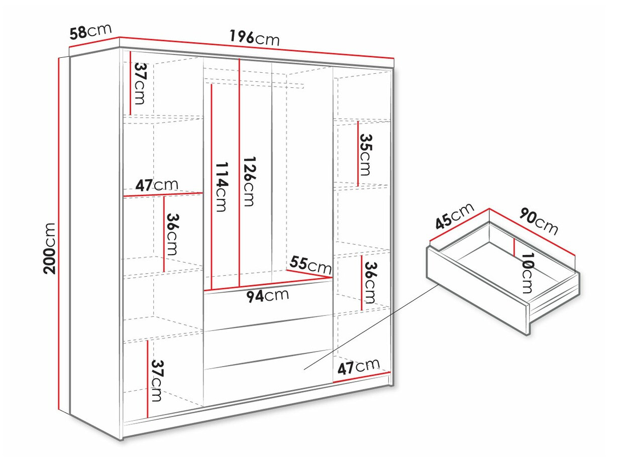 Wardrobe Musum I (Black + Golden)