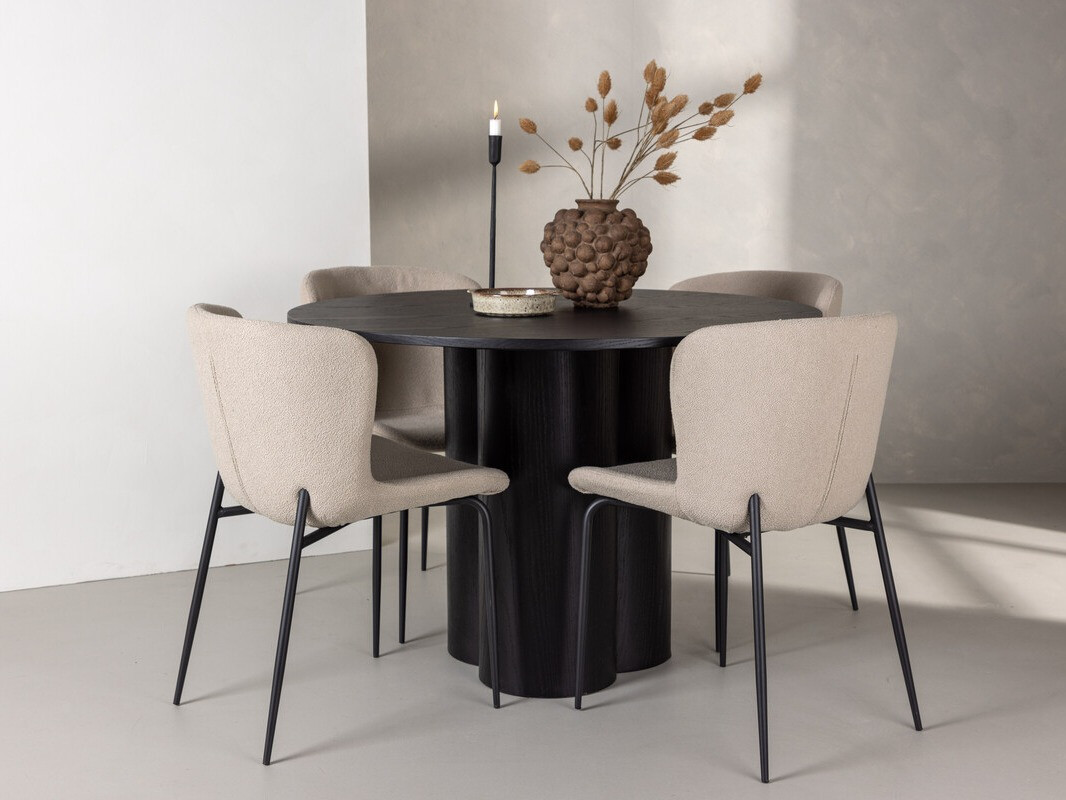 Dining set Dallas 3432 (Beige + Brown)