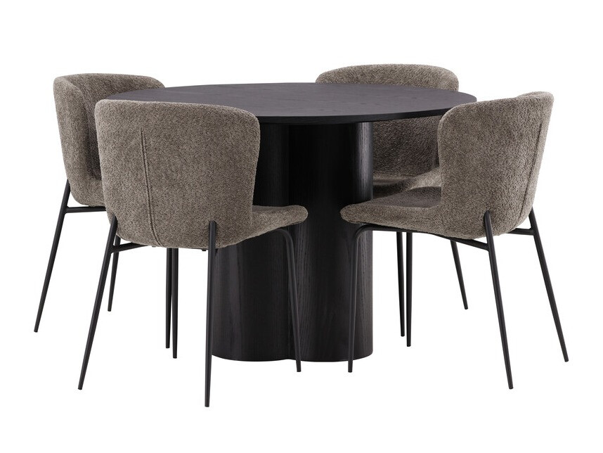 Dining set Dallas 3432 (Brown + Black)