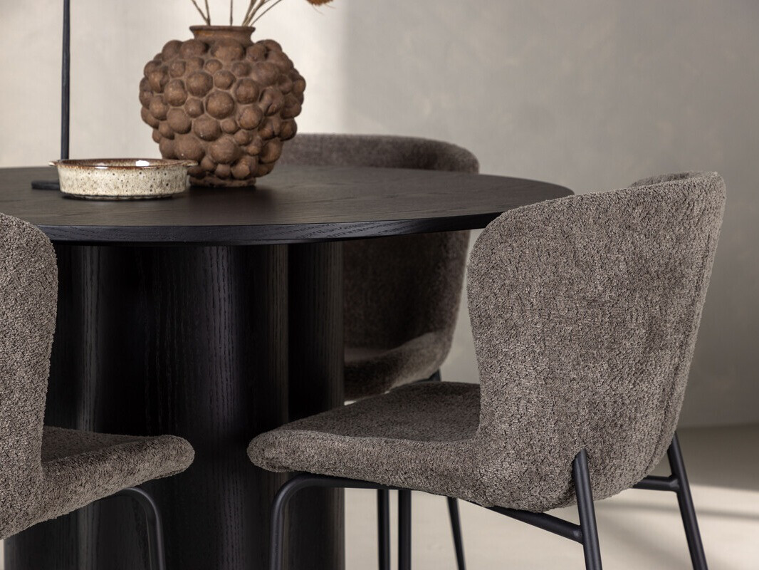 Dining set Dallas 3432 (Brown + Black)