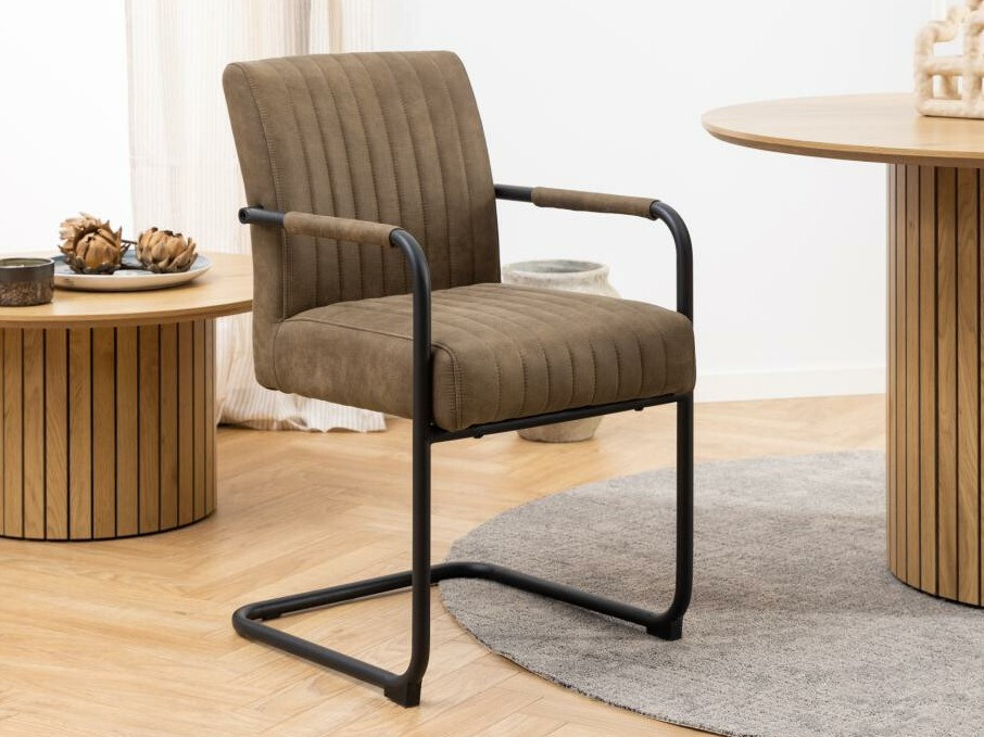 Chair Norsica 737 (Black + Brown)