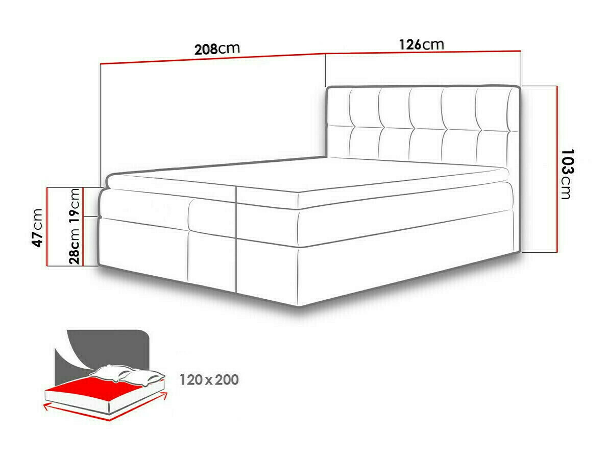 Continental bed Aedes (Rico 11)
