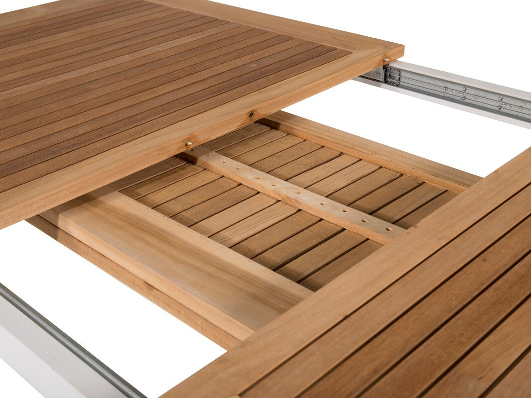 Outdoor table Dallas 809 (Teak + White)