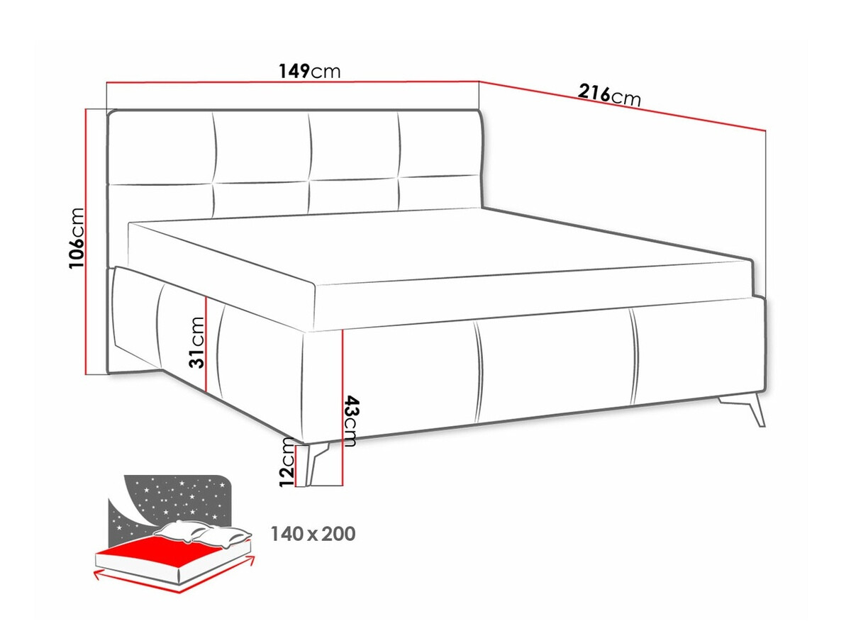 Bed ComfiDream Sorona (Fresh 13)