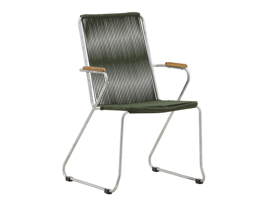 Outdoor chair Dallas 3463 (Green + Silver)