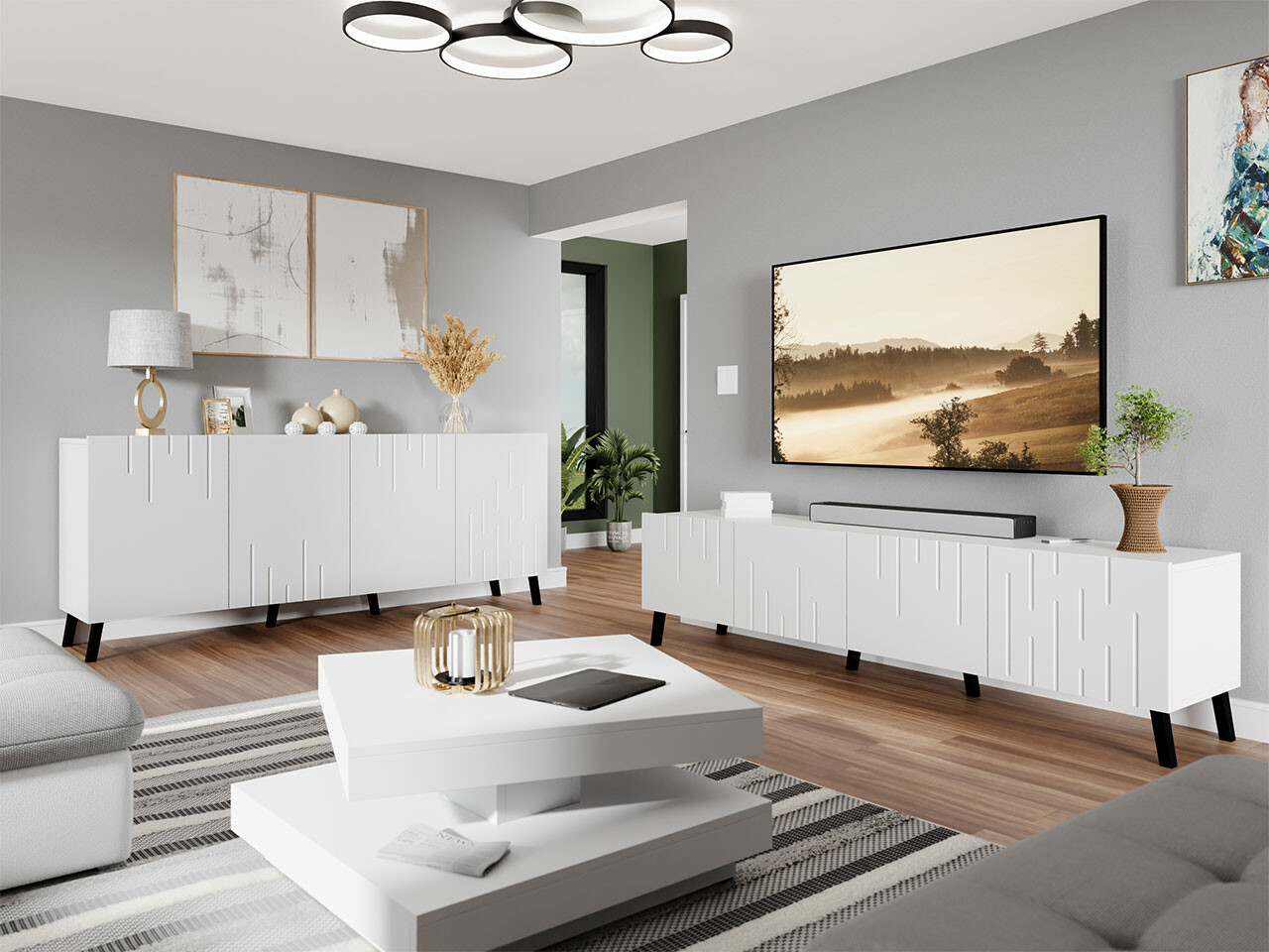 Living room set Charlotte 212 (White)