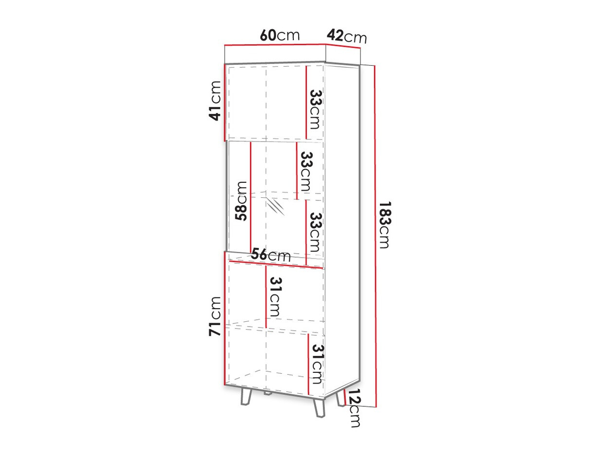 Bookcase Comes (Wotan Oak)