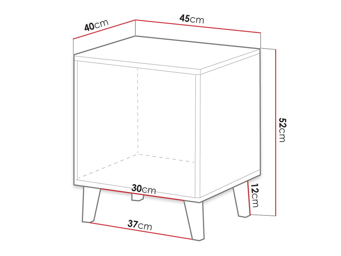 Set of bedside tables Comes (Anthracite)