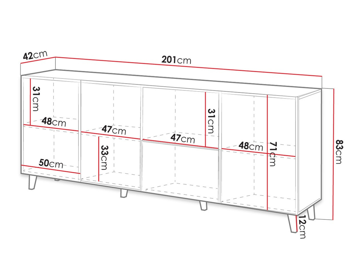 Sideboard Comes (Wotan Oak)