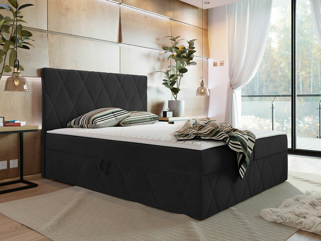 Continental bed Comfivo Avis (Magic Velvet 2219)
