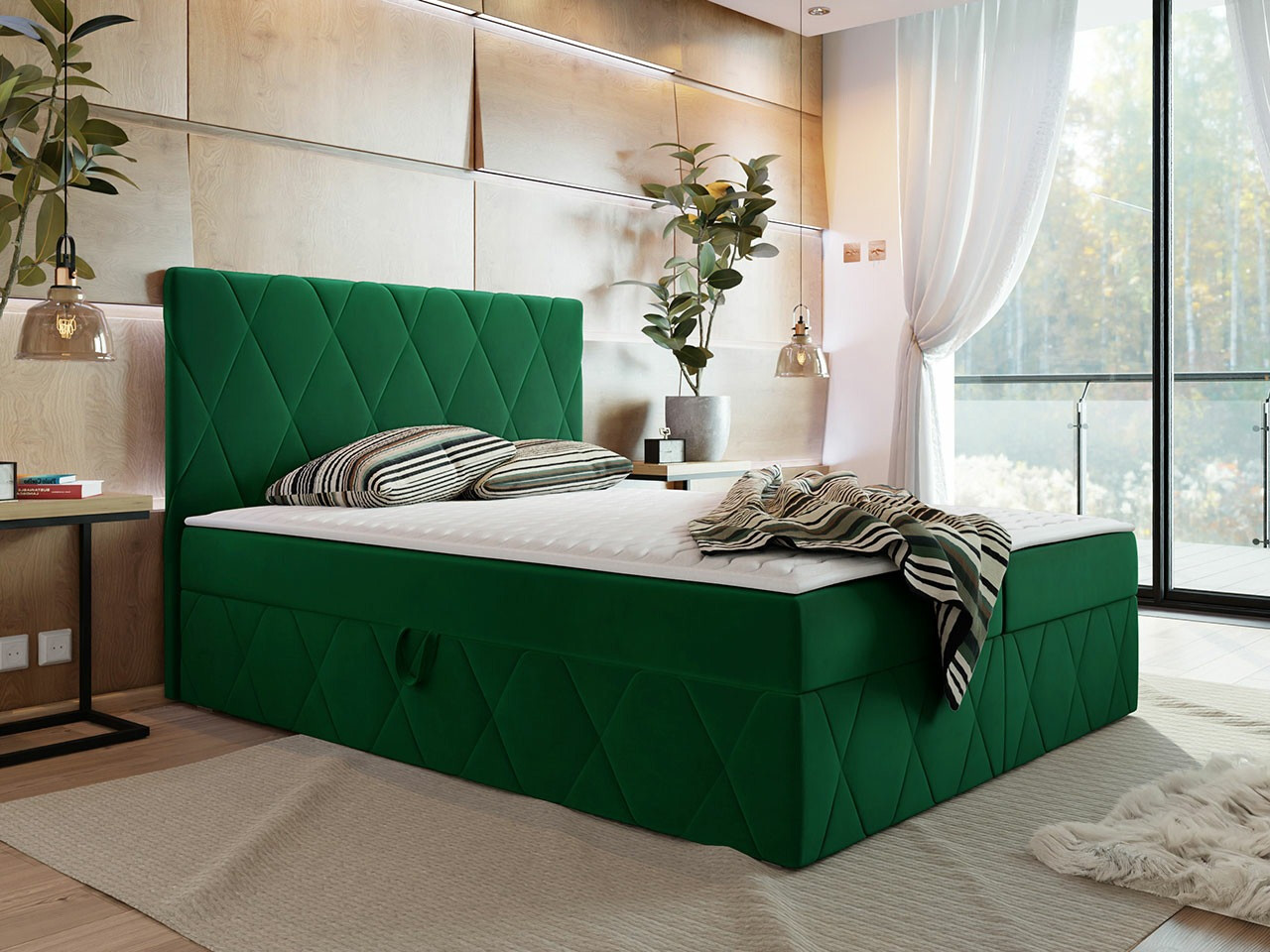 Continental bed Comfivo Avis (Magic Velvet 2225)