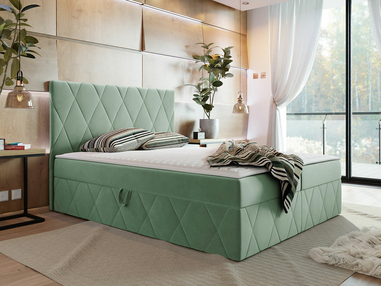 Continental bed Comfivo Avis (Magic Velvet 2227)