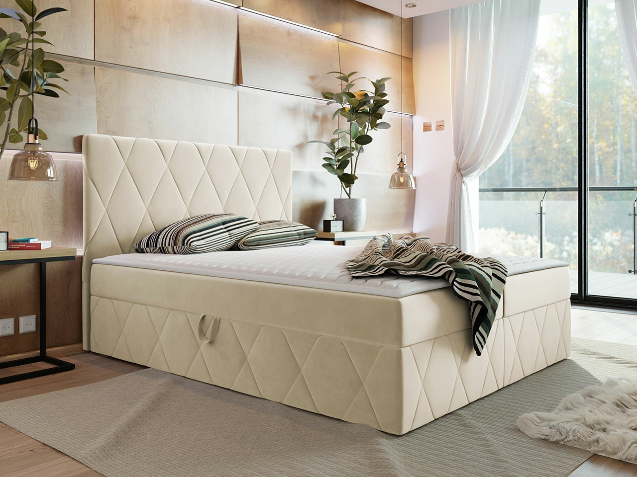 Continental bed Comfivo Avis (Magic Velvet 2250)