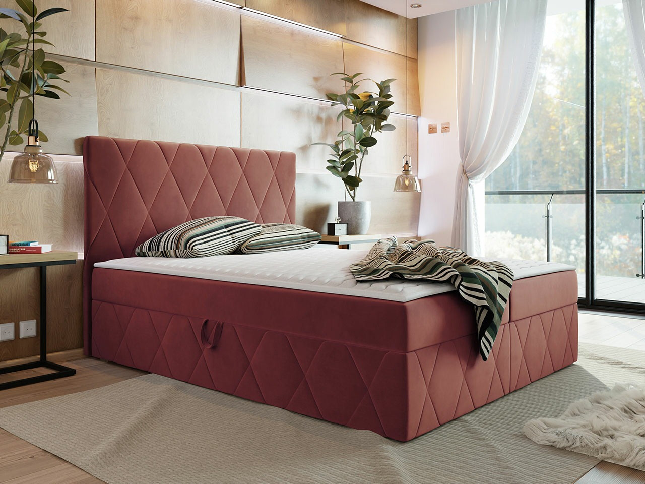 Continental bed Comfivo Avis (Magic Velvet 2258)