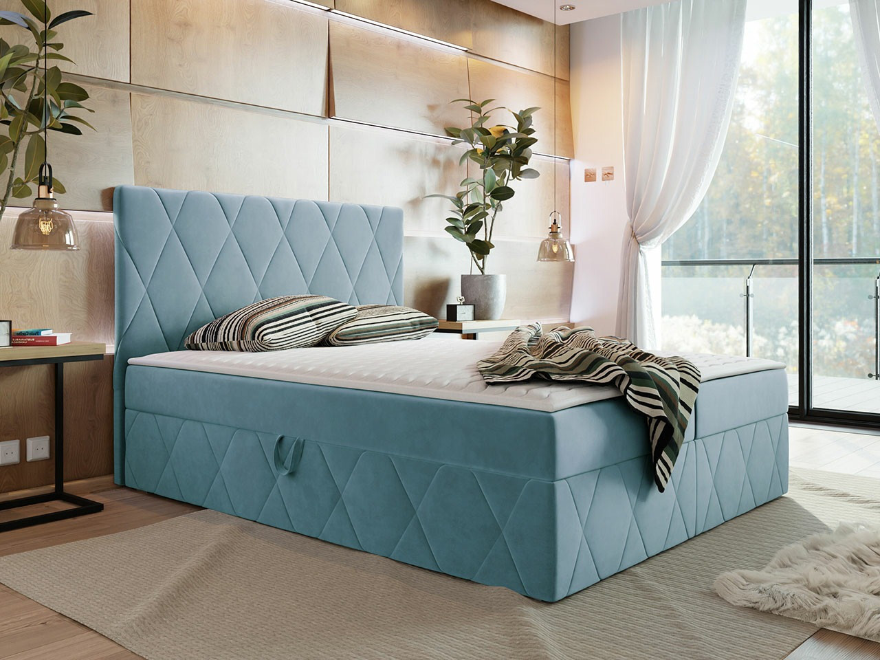 Continental bed Comfivo Avis (Magic Velvet 2260)