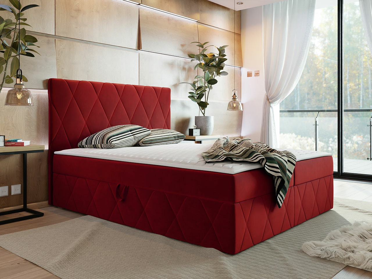 Continental bed Comfivo Avis (Magic Velvet 2267)