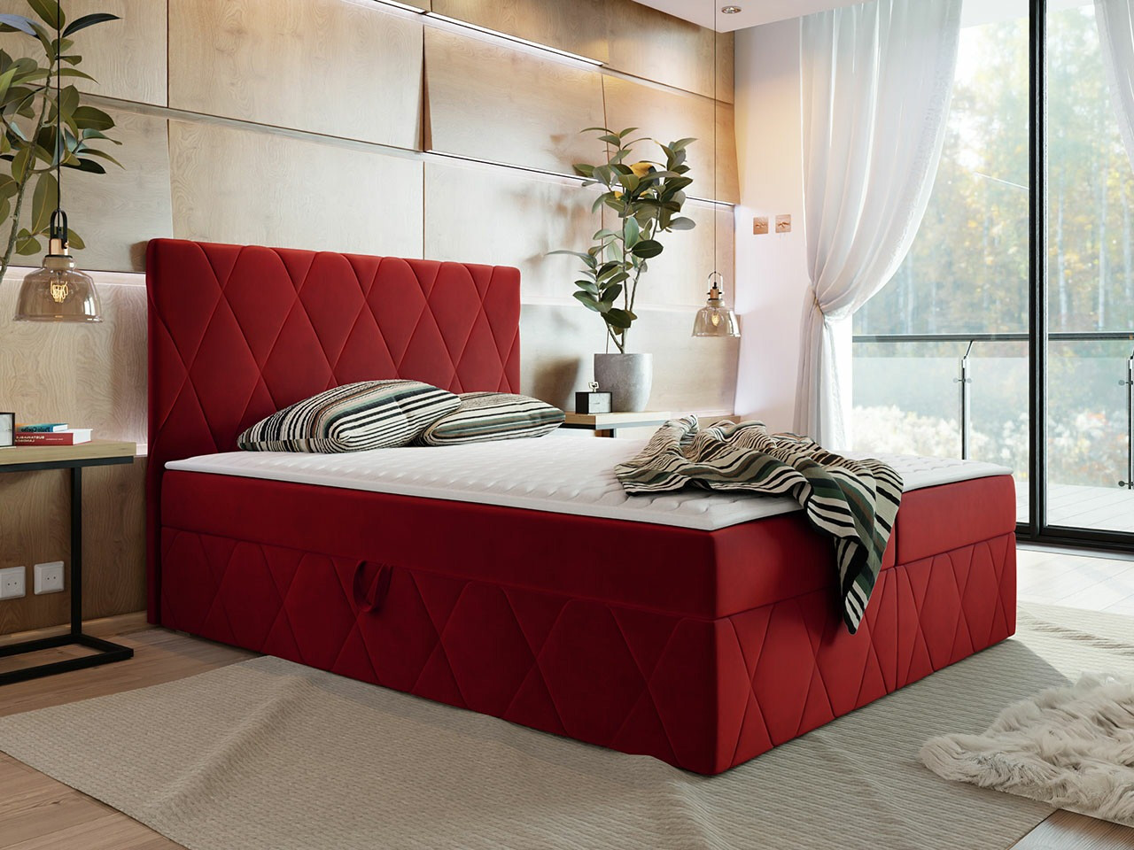 Continental bed Comfivo Avis (Magic Velvet 2267)