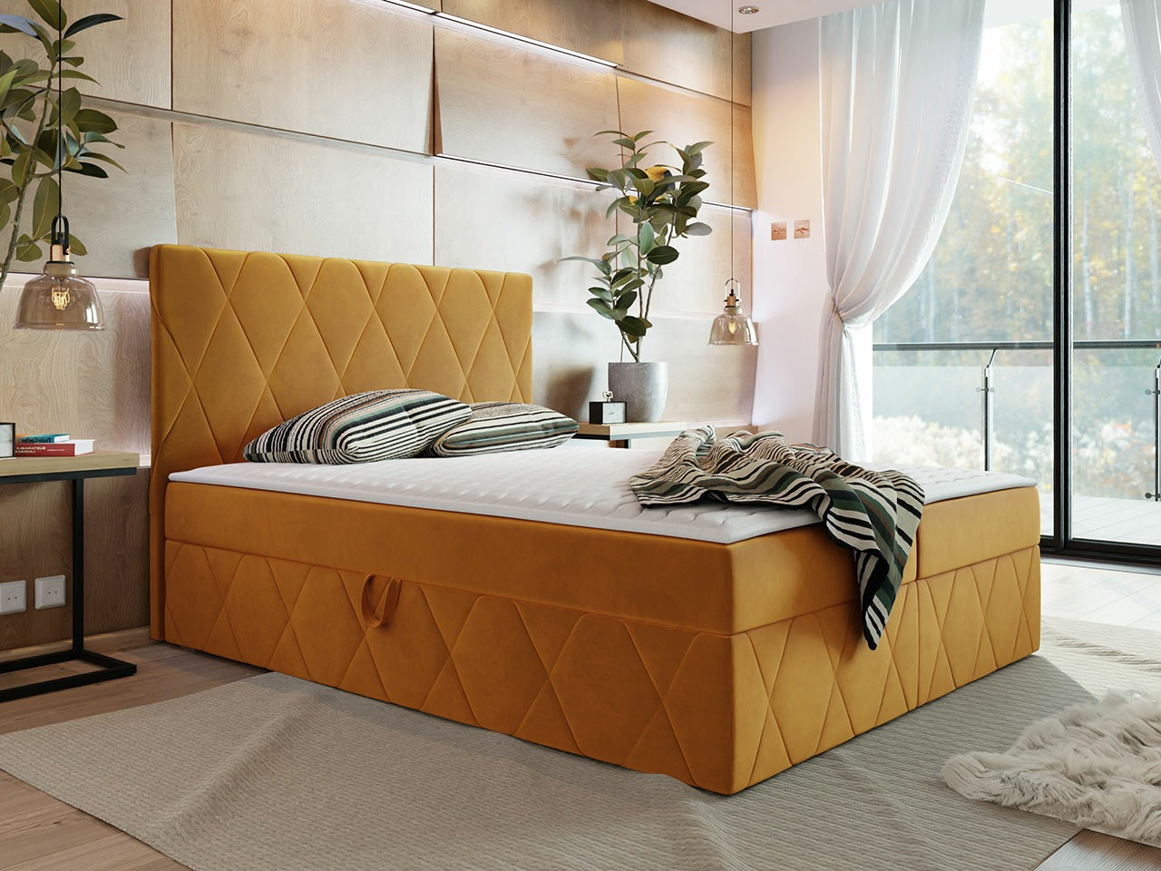 Continental bed Comfivo Avis (Magic Velvet 2288)