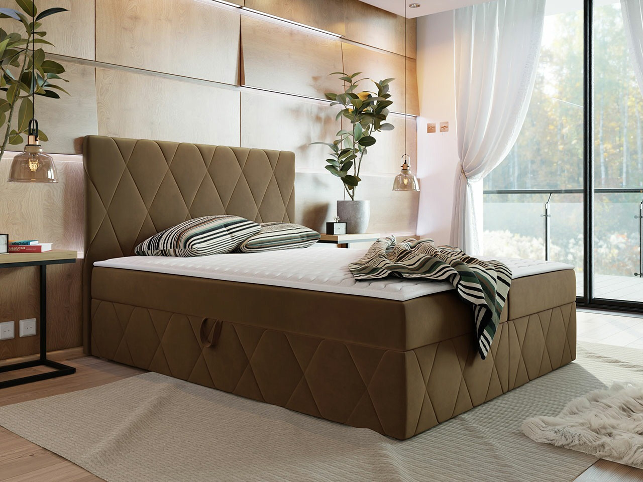 Continental bed Comfivo Avis (Magic Velvet 2299)