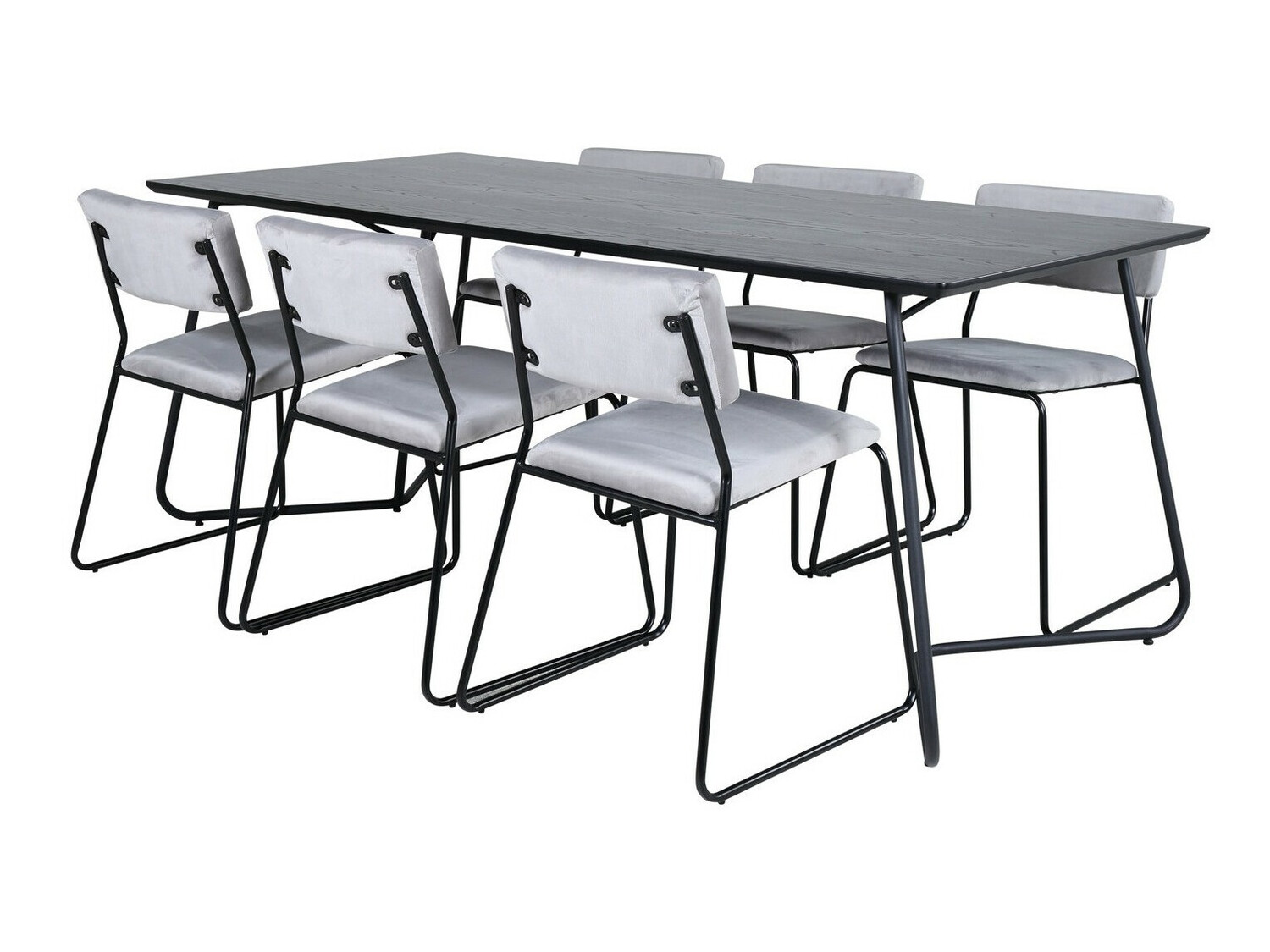 Dining set Dallas 2715 (Grey + Black)