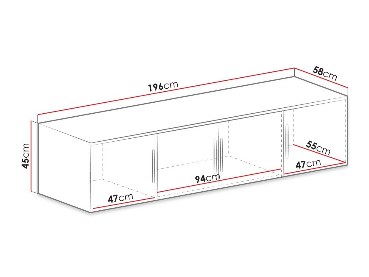 Wardrobe Dortivu I (White)