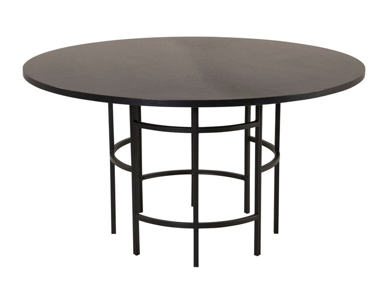 Dining set Dallas 2378 (Black + Light grey)