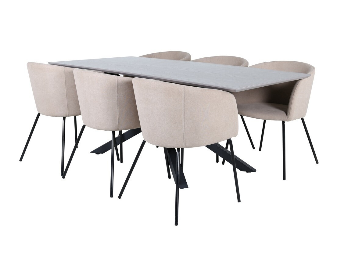 Dining set Dallas 3036 (Beige + Black)