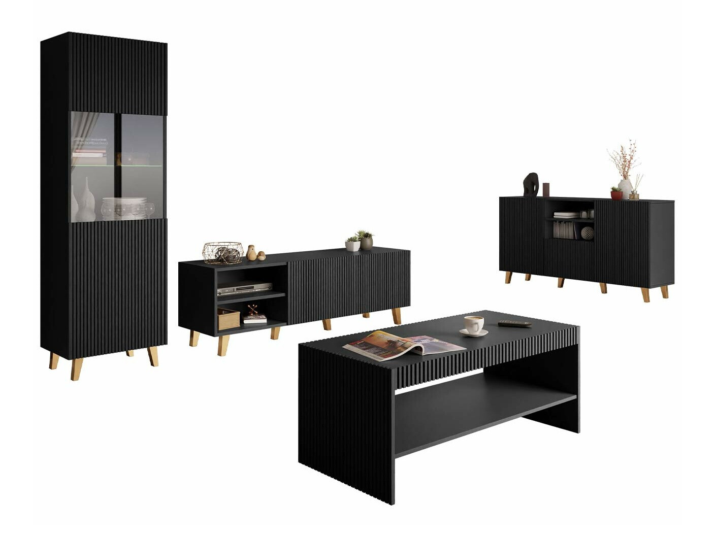 Living room set Dicto (Black)
