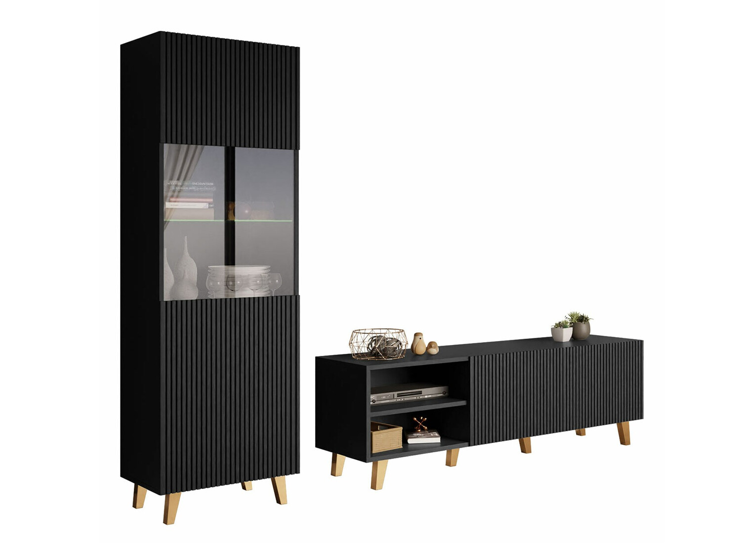 Living room set Dicto I (Black)